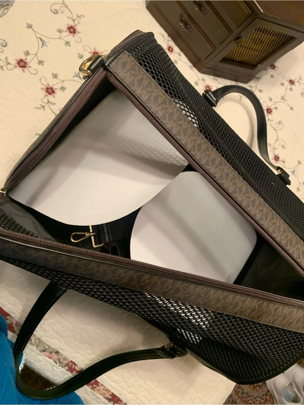 NWOT Michael Kors Monogram Brown & Tan Pet Carrier Tote